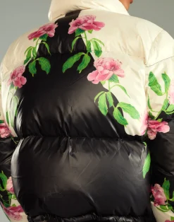 Cynthia Rowley April Showers Puffer Jacket BLKFL Sale