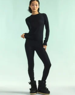 Cynthia Rowley Aspen Knit Jogger BLACK Hot