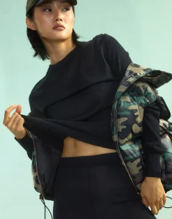 Cynthia Rowley Aspen Knit Jogger BLACK Hot