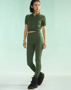 Cynthia Rowley Aspen Knit Polo DRKGR Best