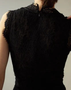 Cynthia Rowley Audrey Lace Dress BLACK Clearance