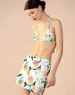 Cynthia Rowley Baia Bikini Top WHTFL Sale