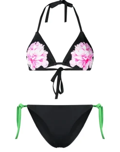 Cynthia Rowley Becca String Bikini Top BLACK Outlet
