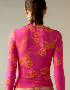 Cynthia Rowley Bella Rashguard PNKFL Outlet