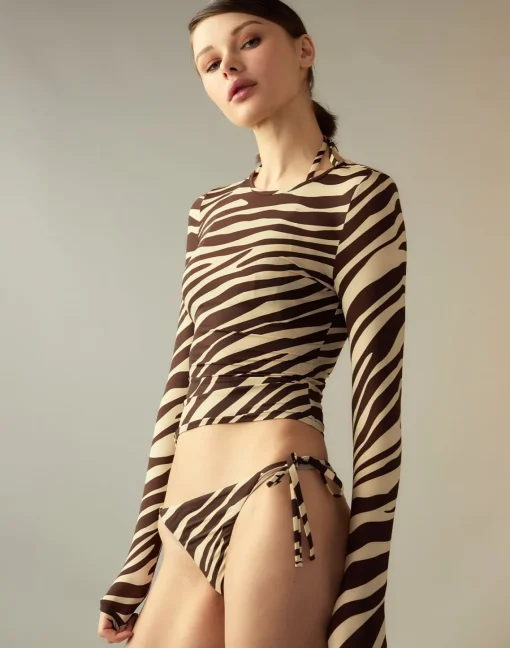 Cynthia Rowley Bella Rashguard ZEBRA Outlet