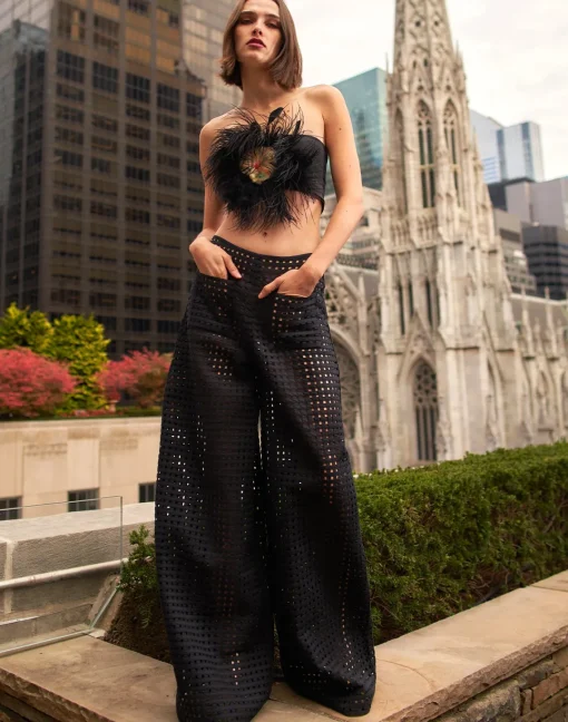 Cynthia Rowley Birdcage Pants BLACK Best