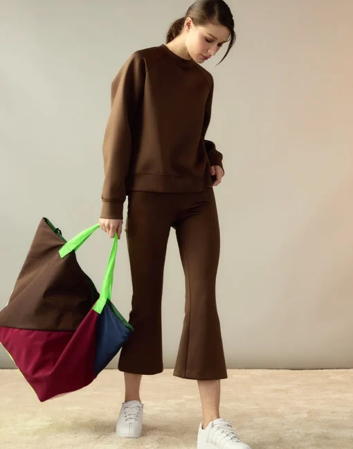 Cynthia Rowley Bonded Active Pant Brown Outlet