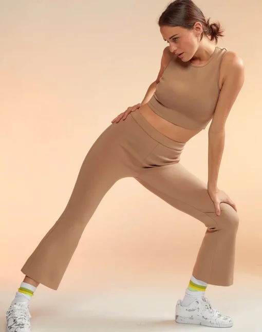 Cynthia Rowley Bonded Active Pant CAMEL Outlet