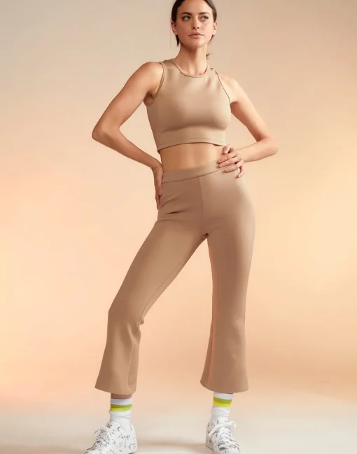 Cynthia Rowley Bonded Active Pant CAMEL Outlet