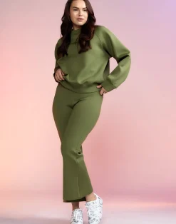 Cynthia Rowley Bonded Active Pant DRKGR Online