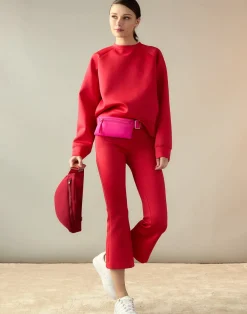 Cynthia Rowley Bonded Active Pant Red Hot