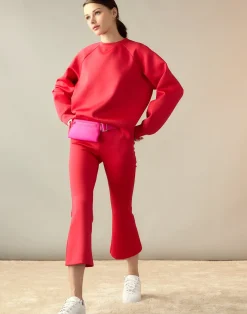 Cynthia Rowley Bonded Active Pant Red Hot