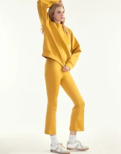 Cynthia Rowley Bonded Active Pant GLDYLW Outlet