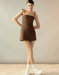 Cynthia Rowley Bonded Basics Dress Brown Sale