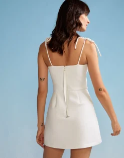 Cynthia Rowley Bonded Basics Dress White Outlet