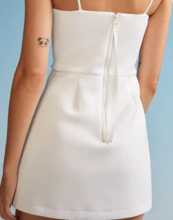 Cynthia Rowley Bonded Basics Dress White Outlet