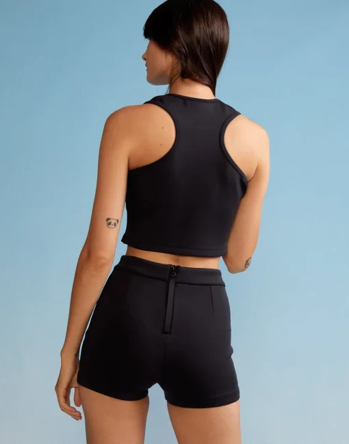 Cynthia Rowley Bonded Basics Shorts BLACK Outlet