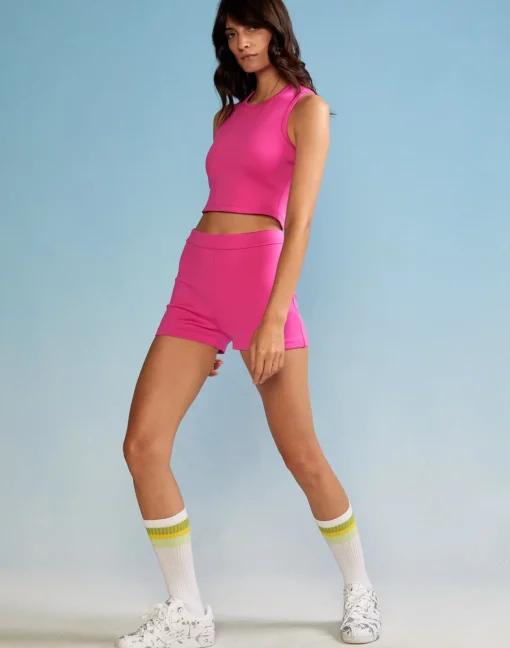 Cynthia Rowley Bonded Basics Shorts HTPNK Online