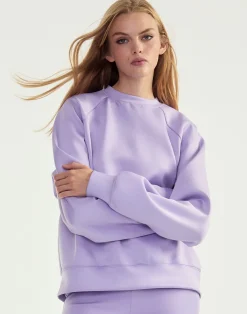 Cynthia Rowley Bonded Pullover Sweatshirt LVNDR Clearance