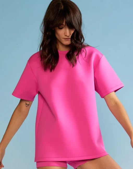 Cynthia Rowley Bonded Tee HTPNK New
