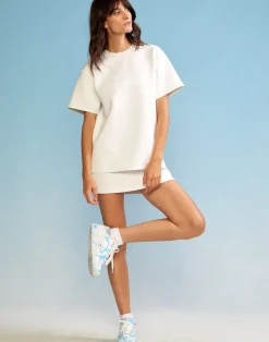 Cynthia Rowley Bonded Tee White Hot