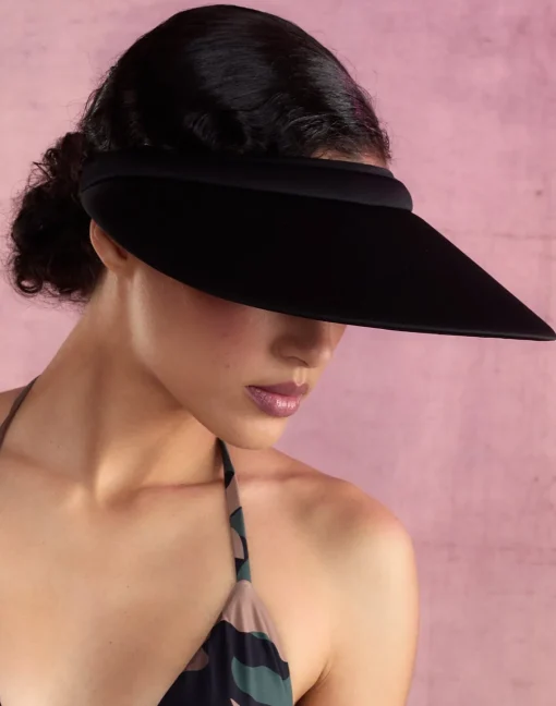 Cynthia Rowley Bonded Visor BLACK Clearance