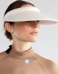 Cynthia Rowley Bonded Visor White Fashion