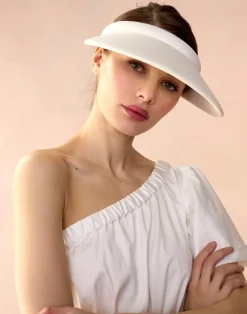 Cynthia Rowley Bonded Visor White Fashion