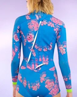Cynthia Rowley Bowie Floral Wetsuit BLPKM New