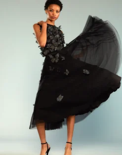 Cynthia Rowley Butterfly Tulle Skirt BLACK Online