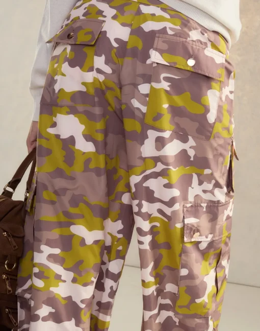 Cynthia Rowley Camouflage Cargo Pants PNKCMO Outlet