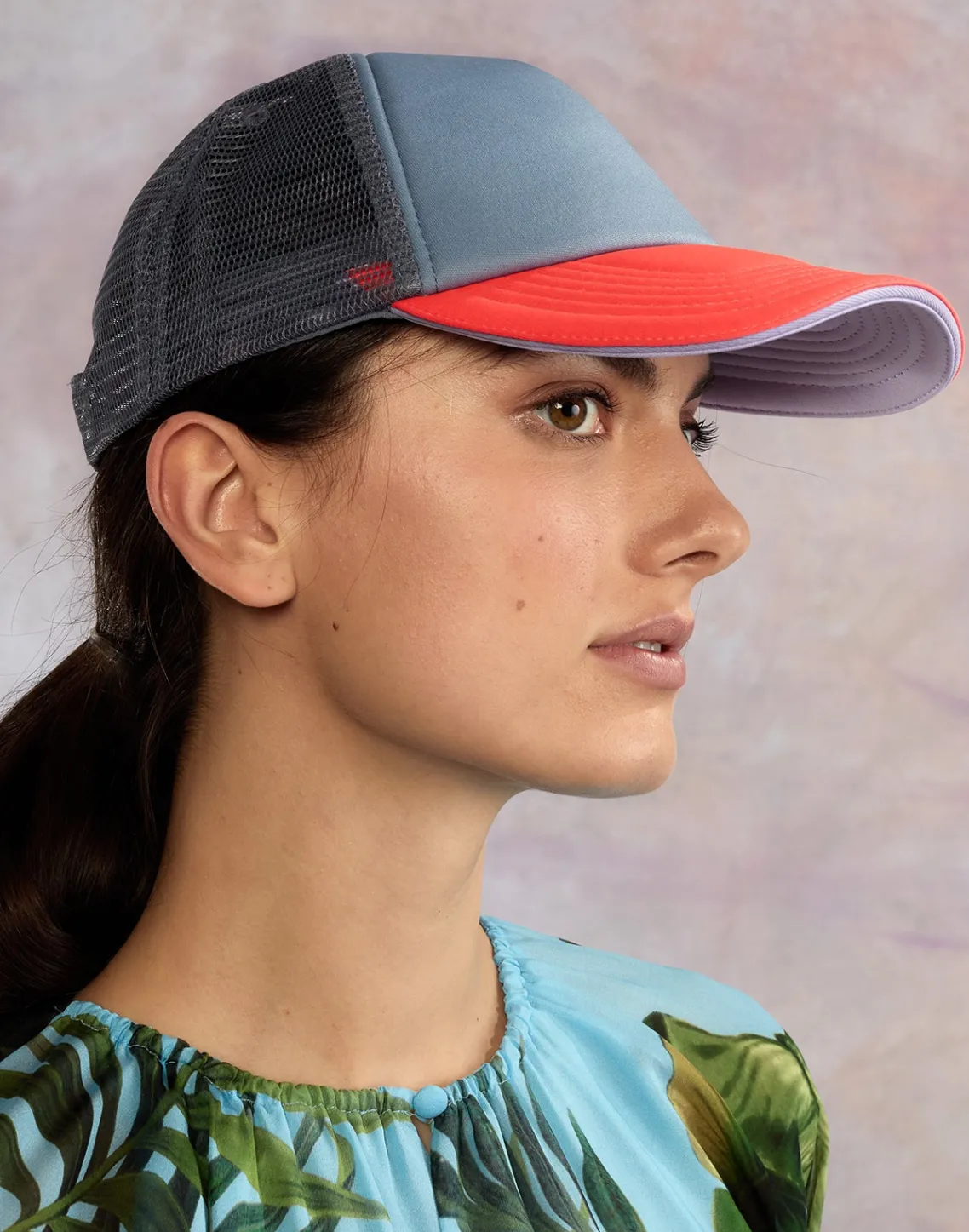 Cynthia Rowley Colorblock Trucker Hat VRBUBU Outlet