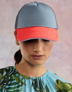 Cynthia Rowley Colorblock Trucker Hat VRBUBU Outlet