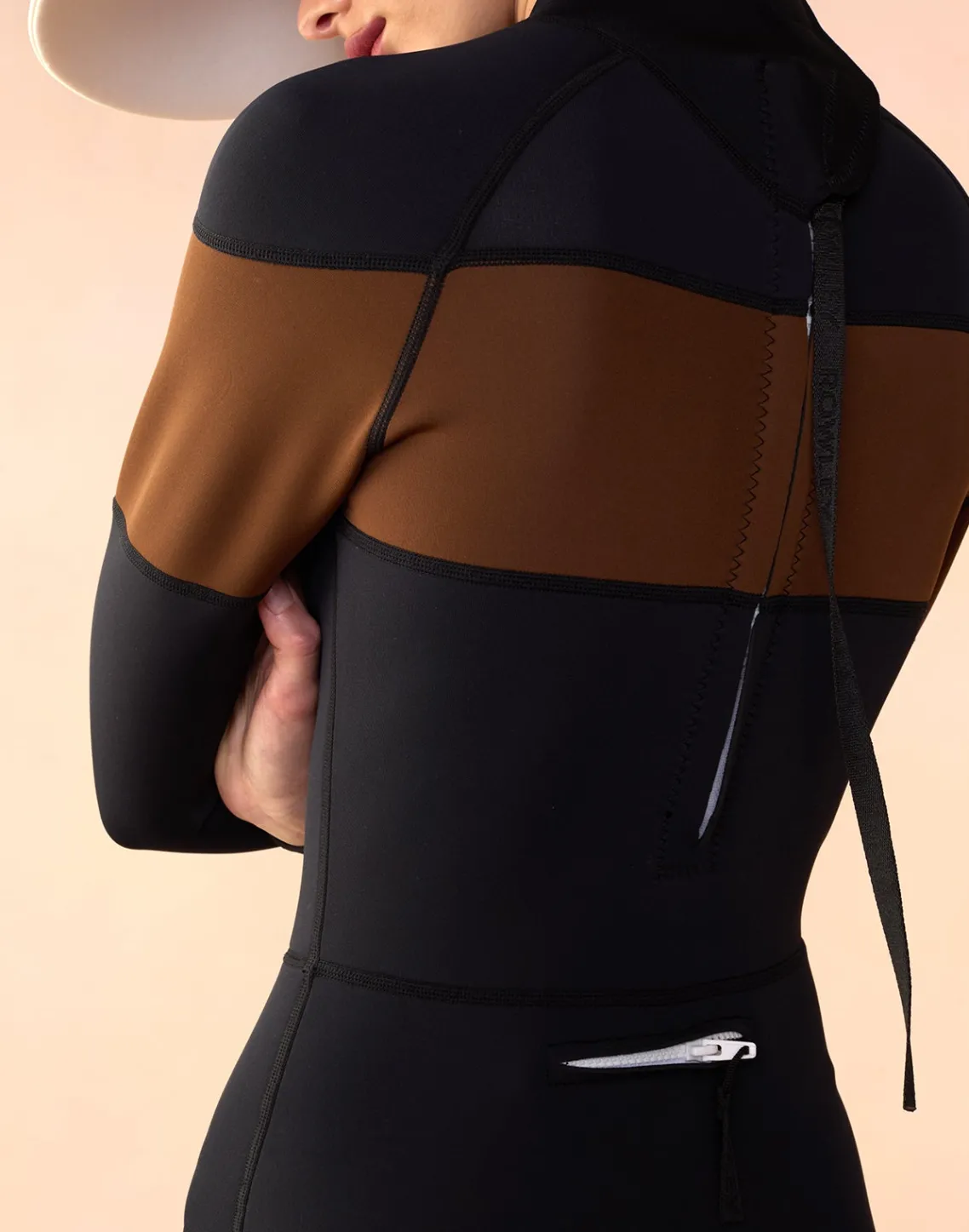 Cynthia Rowley Color-block Wetsuit BLKBR Outlet