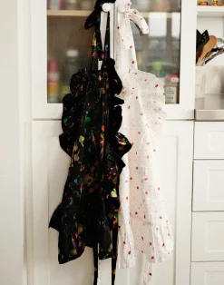 Cynthia Rowley CR x Kit Ruffle Apron BLACK Clearance