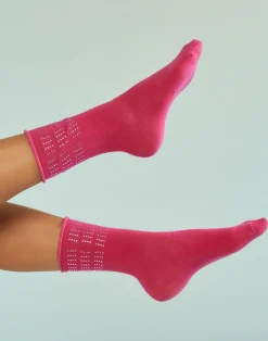 Cynthia Rowley Crystal Sport Socks HTPNK Best