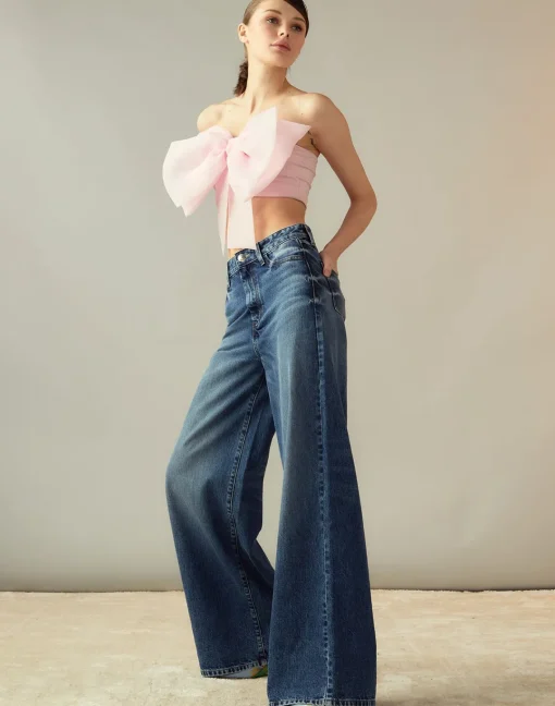 Cynthia Rowley Cupid's Bow Bandeau PINK Discount