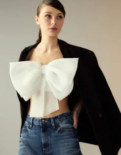 Cynthia Rowley Cupid's Bow Bandeau White Fashion