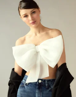 Cynthia Rowley Cupid's Bow Bandeau White Fashion