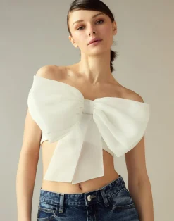 Cynthia Rowley Cupid's Bow Bandeau White Fashion