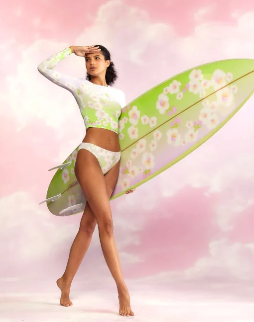 Cynthia Rowley Custom 7' Surfboard - Cheery Blossom Online