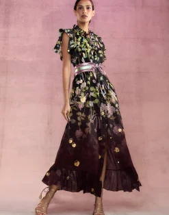 Cynthia Rowley Dawn Dress BLKMT Discount