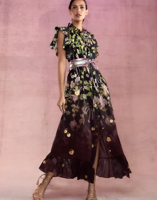 Cynthia Rowley Dawn Dress BLKMT Discount