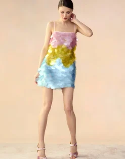 Cynthia Rowley Daylight Disco Dress PNKYLW Best