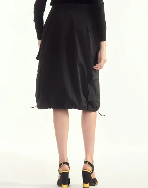 Cynthia Rowley Deep Pockets Skirt BLACK Fashion