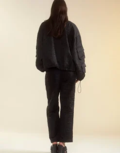 Cynthia Rowley Downtown Quilted Horseshoe Pant BLACK Sale