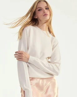 Cynthia Rowley Elea Wool Cashmere Sweater White Best