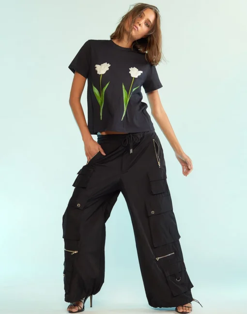 Cynthia Rowley Everyday Tees BLKWT Discount