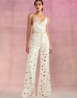 Cynthia Rowley Flora Cutout Jeans NATRL Best
