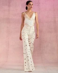 Cynthia Rowley Flora Cutout Jeans NATRL Best